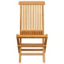 Sillas de jardín 2 uds con cojines gris madera de teca de vidaXL, Sillas de jardín - Ref: Foro24-3062461, Precio: 143,65 €, D...