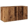 Mueble de TV de pared madera envejecida 80x30x41 cm en Muebles TV | Comprar online en Foru.es