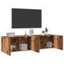 Muebles de TV de pared 2 uds madera envejecida 80x30x41 cm en Muebles TV | Comprar online en Foru.es