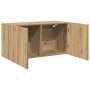 Mueble de TV de pared roble artisian 80x30x41 cm en Muebles TV | Comprar online en Foru.es