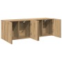 Muebles de TV de pared 2 unidades roble artisian 80x30x41 cm en Muebles TV | Comprar online en Foru.es