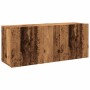 Mueble de TV de pared madera envejecida 100x30x41 cm en Muebles TV | Comprar online en Foru.es