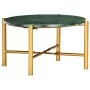 Mesa de centro piedra real textura de mármol verde 60x60x35 cm de vidaXL, Mesas de centro - Ref: Foro24-286450, Precio: 114,6...