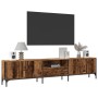 Mueble TV con cajón madera ingeniería envejecida 200x25x44 cm en Muebles TV | Comprar online en Foru.es