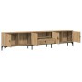 Mueble TV cajón madera ingeniería roble artesanal 200x25x44 cm en Muebles TV | Comprar online en Foru.es