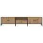 Mueble TV cajón madera ingeniería roble artesanal 200x25x44 cm en Muebles TV | Comprar online en Foru.es