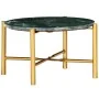 Mesa de centro piedra real textura de mármol verde 60x60x35 cm de vidaXL, Mesas de centro - Ref: Foro24-286450, Precio: 114,6...