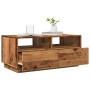 Mesa de centro con luces LED madera envejecida 90x49x40 cm en Mesas de centro | Comprar online en Foru.es