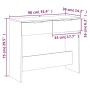 Mesa consola de madera contrachapada gris hormigón 90x36x75 cm de vidaXL, Mesas auxiliares - Ref: Foro24-811335, Precio: 51,6...