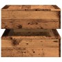 Mesa de centro con luces LED madera envejecida 50x50x40 cm en Mesas de centro | Comprar online en Foru.es