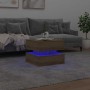 Mesa de centro con luces LED roble artisian 50x50x40 cm en Mesas de centro | Comprar online en Foru.es
