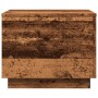Mesa de centro con luces LED madera envejecida 50x50x40 cm en Mesas de centro | Comprar online en Foru.es