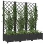 Jardinera con enrejado PP negro 120x40x121,5cm de vidaXL, Maceteros y jardineras - Ref: Foro24-318272, Precio: 85,53 €, Descu...