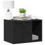 Mueble arenero de gatos madera ingeniería negro 60x40x40 cm en Mobiliario para gatos | Comprar online en Foru.es