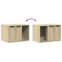 Mueble arenero para gatos madera roble Sonoma 60x40x40 cm en Mobiliario para gatos | Comprar online en Foru.es
