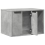 Mueble arenero para gatos madera gris hormigón 60x40x40 cm en Mobiliario para gatos | Comprar online en Foru.es