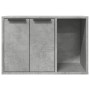 Mueble arenero para gatos madera gris hormigón 60x40x40 cm en Mobiliario para gatos | Comprar online en Foru.es
