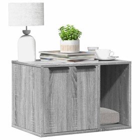 Mueble arenero para gatos madera gris Sonoma 60x40x40 cm en Mobiliario para gatos | Comprar online en Foru.es