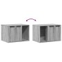 Mueble arenero para gatos madera gris Sonoma 60x40x40 cm en Mobiliario para gatos | Comprar online en Foru.es