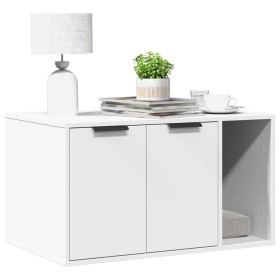Mueble arenero para gatos madera ingeniería blanco 80x50x45 cm en Mobiliario para gatos | Comprar online en Foru.es