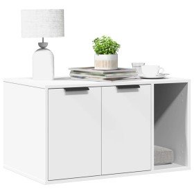 Mueble arenero para gatos madera ingeniería blanco 80x50x45 cm en Mobiliario para gatos | Comprar online en Foru.es