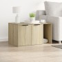 Mueble arenero para gatos madera roble Sonoma 80x50x45 cm en Mobiliario para gatos | Comprar online en Foru.es