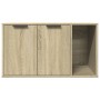 Mueble arenero para gatos madera roble Sonoma 80x50x45 cm en Mobiliario para gatos | Comprar online en Foru.es