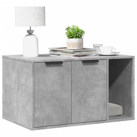 Mueble arenero para gatos madera gris hormigón 80x50x45 cm en Mobiliario para gatos | Comprar online en Foru.es