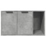 Mueble arenero para gatos madera gris hormigón 80x50x45 cm en Mobiliario para gatos | Comprar online en Foru.es