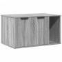 Mueble arenero para gatos madera gris Sonoma 80x50x45 cm en Mobiliario para gatos | Comprar online en Foru.es