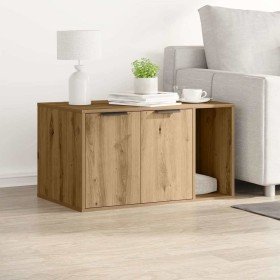 Mueble arenero para gatos madera roble artisian 80x50x45 cm en Mobiliario para gatos | Comprar online en Foru.es