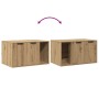 Mueble arenero para gatos madera roble artisian 80x50x45 cm en Mobiliario para gatos | Comprar online en Foru.es