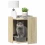 Mueble arenero para gatos madera roble Sonoma 42x42x51 cm en Mobiliario para gatos | Comprar online en Foru.es