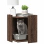 Mueble arenero para gatos madera marrón roble 42x42x51 cm en Mobiliario para gatos | Comprar online en Foru.es