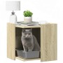 Mueble arenero para gatos madera roble Sonoma 53x53x51 cm en Mobiliario para gatos | Comprar online en Foru.es