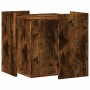Mueble arenero para gatos madera roble ahumado 53x53x51 cm en Mobiliario para gatos | Comprar online en Foru.es