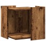 Mueble arenero de gatos madera ingeniería envejecida 53x53x51cm en Mobiliario para gatos | Comprar online en Foru.es
