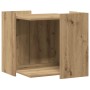 Mueble arenero para gatos madera roble artisian 53x53x51 cm en Mobiliario para gatos | Comprar online en Foru.es