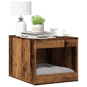 Mueble arenero de gatos madera ingeniería envejecida 47x59x42cm en Mobiliario para gatos | Comprar online en Foru.es