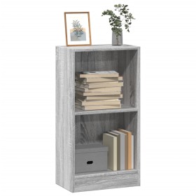 Estantería de madera de ingeniería gris Sonoma 40x24x76 cm en Librerías y estanterías | Comprar online en Foru.es