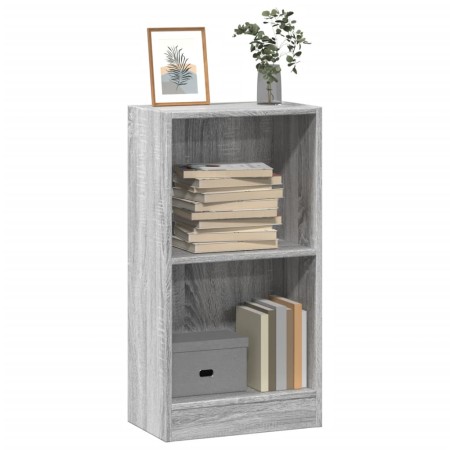 Estantería de madera de ingeniería gris Sonoma 40x24x76 cm en Librerías y estanterías | Comprar online en Foru.es