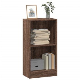 Estantería madera de ingeniería marrón roble 40x24x76 cm en Librerías y estanterías | Comprar online en Foru.es