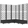 Jardinera con enrejado PP negro 120x120x121,5 cm de vidaXL, Maceteros y jardineras - Ref: Foro24-318276, Precio: 154,72 €, De...