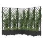 Jardinera con enrejado PP negro 120x120x121,5 cm de vidaXL, Maceteros y jardineras - Ref: Foro24-318276, Precio: 154,72 €, De...