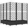 Jardinera con enrejado PP negro 120x120x121,5 cm de vidaXL, Maceteros y jardineras - Ref: Foro24-318276, Precio: 154,72 €, De...
