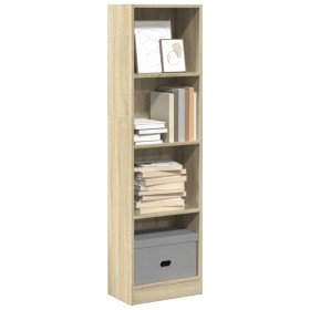 Estantería de madera de ingeniería roble Sonoma 40x24x143 cm en Librerías y estanterías | Comprar online en Foru.es