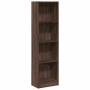 Estantería de madera de ingeniería marrón roble 40x24x143 cm en Librerías y estanterías | Comprar online en Foru.es