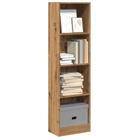 Estantería de madera de ingeniería roble artesano 40x24x143 cm en Librerías y estanterías | Comprar online en Foru.es