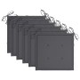 Sillas de jardín 6 uds madera teca con cojines gris antracita de vidaXL, Sillas de jardín - Ref: Foro24-3062541, Precio: 463,...