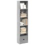 Estantería de madera de ingeniería gris Sonoma 40x24x176 cm en Librerías y estanterías | Comprar online en Foru.es